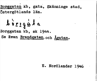 Bild på arkivkortet för arkivposten Borggatan, Se Brandgatan och Ågatan