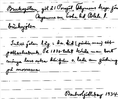 Bild på arkivkortet för arkivposten Bruksgölen