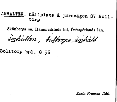 Bild på arkivkortet för arkivposten Anhalten