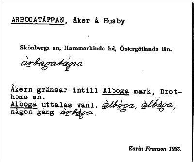 Bild på arkivkortet för arkivposten Arbogatäppan