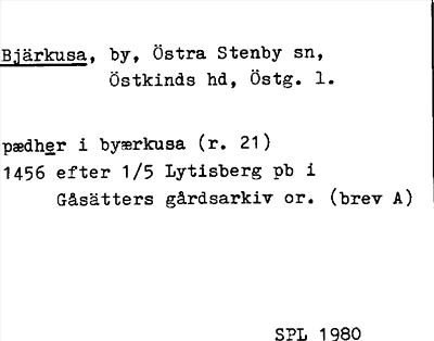 Bild på arkivkortet för arkivposten Bjärkusa