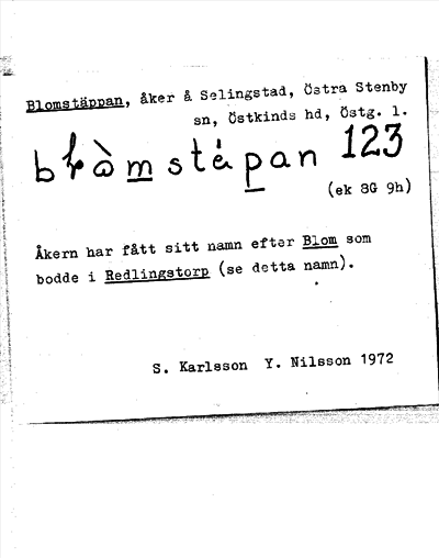 Bild på arkivkortet för arkivposten Blomstäppan