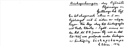 Bild på arkivkortet för arkivposten Biskopshumpen