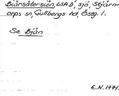 Bild på arkivkortet för arkivposten Biärsätersiön