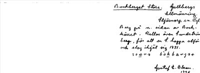 Bild på arkivkortet för arkivposten Bockberget Stora