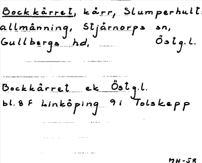 Bild på arkivkortet för arkivposten Bockkärret