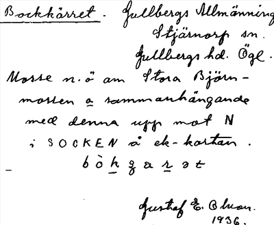 Bild på arkivkortet för arkivposten Bockkärret