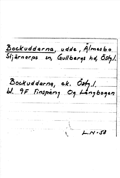 Bild på arkivkortet för arkivposten Bockuddarna