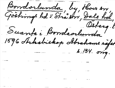 Bild på arkivkortet för arkivposten Bondorlunda