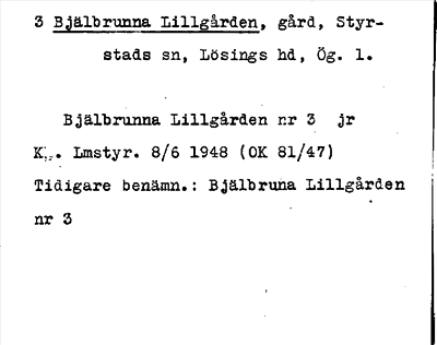 Bild på arkivkortet för arkivposten Bjälbrunna Lillgården
