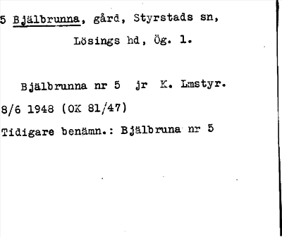 Bild på arkivkortet för arkivposten Bjälbrunna