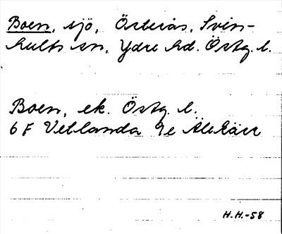 Bild på arkivkortet för arkivposten Boen