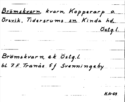 Bild på arkivkortet för arkivposten Brömskvarn