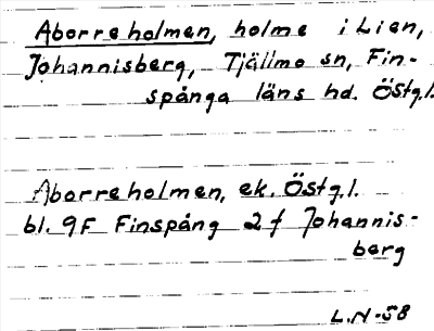 Bild på arkivkortet för arkivposten Aborreholmen