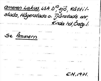 Bild på arkivkortet för arkivposten ameren Lakus