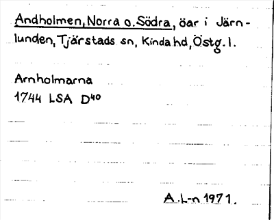 Bild på arkivkortet för arkivposten Andholmen, Norra o. Södra