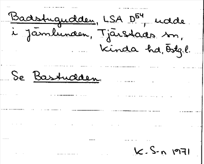 Bild på arkivkortet för arkivposten Badstugudden