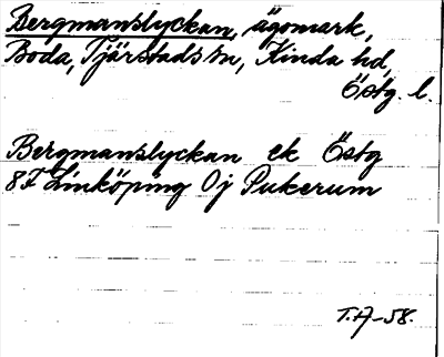 Bild på arkivkortet för arkivposten Bergmanslyckan