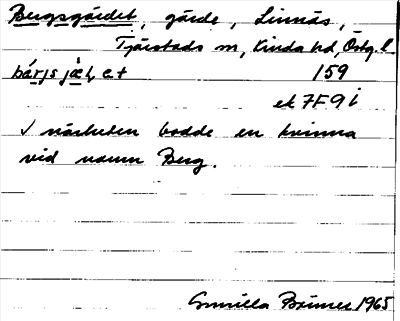 Bild på arkivkortet för arkivposten Bergsgärdet