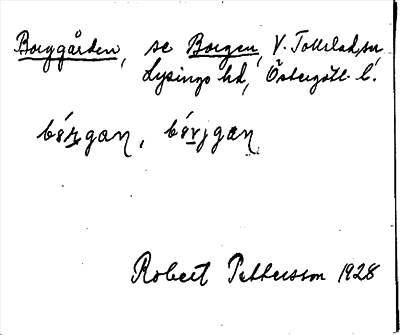 Bild på arkivkortet för arkivposten Borggården, se Borgen