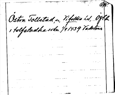 Bild på arkivkortet för arkivposten Östra Tollstad