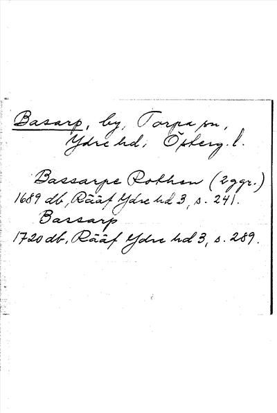 Bild på arkivkortet för arkivposten Basarp