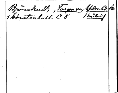 Bild på arkivkortet för arkivposten Björshult
