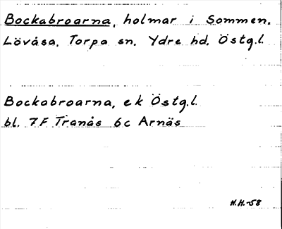 Bild på arkivkortet för arkivposten Bockabroarna