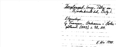 Bild på arkivkortet för arkivposten Borgberget