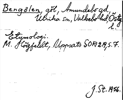 Bild på arkivkortet för arkivposten Bengölen