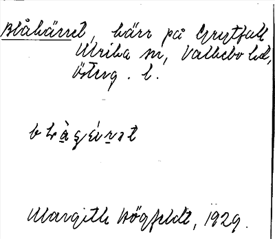 Bild på arkivkortet för arkivposten Blåkärret