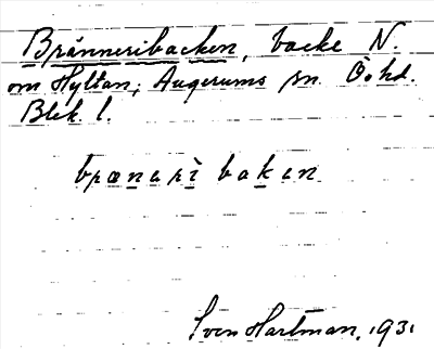 Bild på arkivkortet för arkivposten Bränneribacken