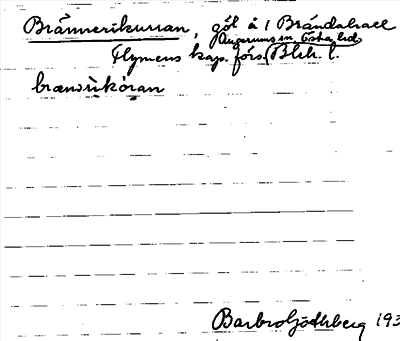 Bild på arkivkortet för arkivposten Brännerikurran