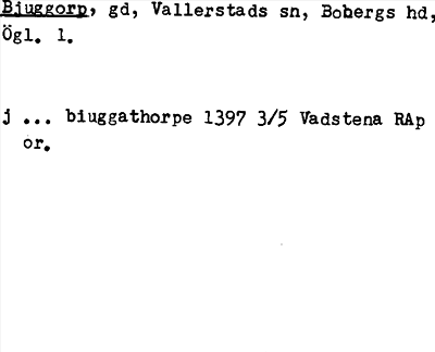 Bild på arkivkortet för arkivposten Bjuggorp