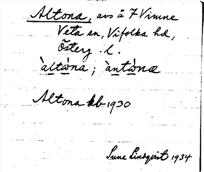 Bild på arkivkortet för arkivposten Altona