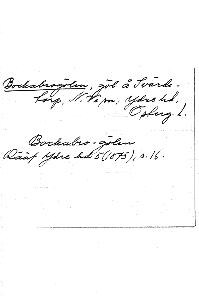 Bild på arkivkortet för arkivposten Bockabrogölen