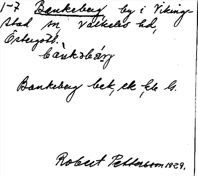 Bild på arkivkortet för arkivposten Bankeberg