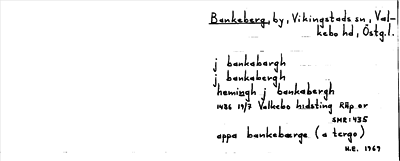 Bild på arkivkortet för arkivposten Bankeberg