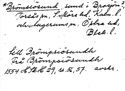 Bild på arkivkortet för arkivposten *Brömsiösund