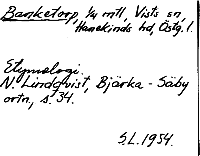 Bild på arkivkortet för arkivposten Banketorp