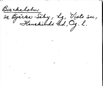 Bild på arkivkortet för arkivposten Bierkaholm