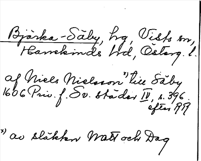 Bild på arkivkortet för arkivposten Bjärka-Säby