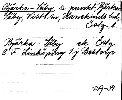 Bild på arkivkortet för arkivposten Bjärka-Säby