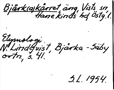 Bild på arkivkortet för arkivposten Bjärk(a)kärret