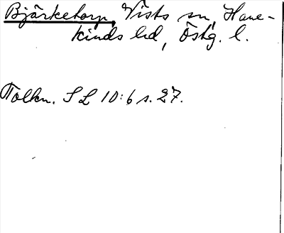 Bild på arkivkortet för arkivposten Bjärketorp