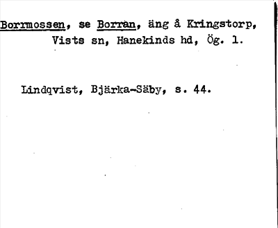 Bild på arkivkortet för arkivposten Borrmossen, se Borran