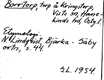 Bild på arkivkortet för arkivposten Borrtorp