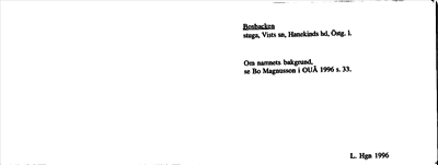 Bild på arkivkortet för arkivposten Bosbacken