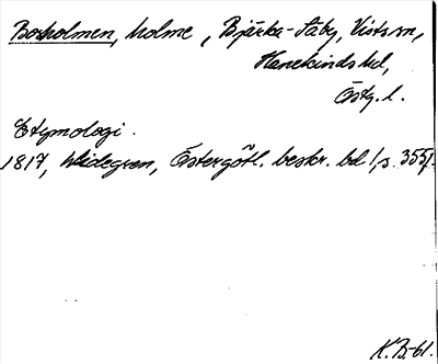 Bild på arkivkortet för arkivposten Bosholmen