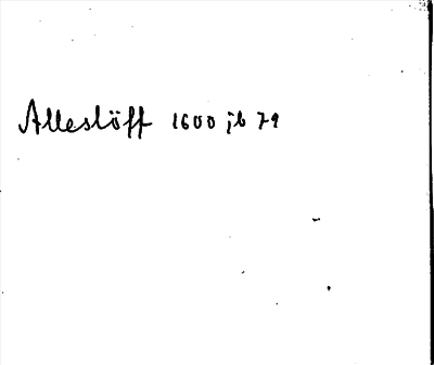 Bild på arkivkortet för arkivposten »Alleslöff»